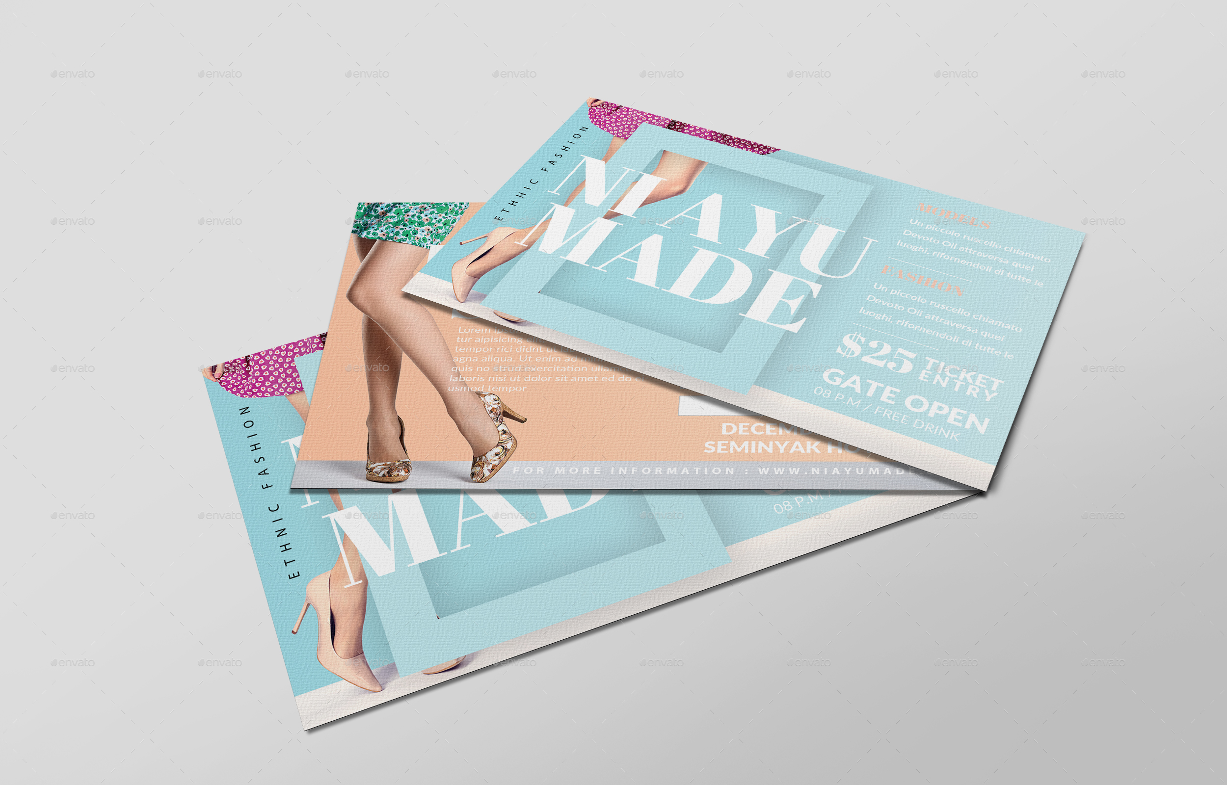 Fashion Design Promotion PostCard, Print Templates GraphicRiver